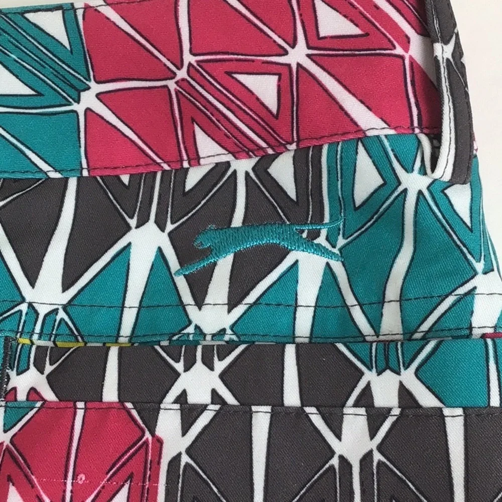 Slazenger Women’s Athletic Skort Skirt Multicolored Geometric Size 6 EUC